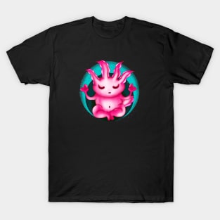 Zen Axolotl Meditation Buddha Funny Animal T-Shirt